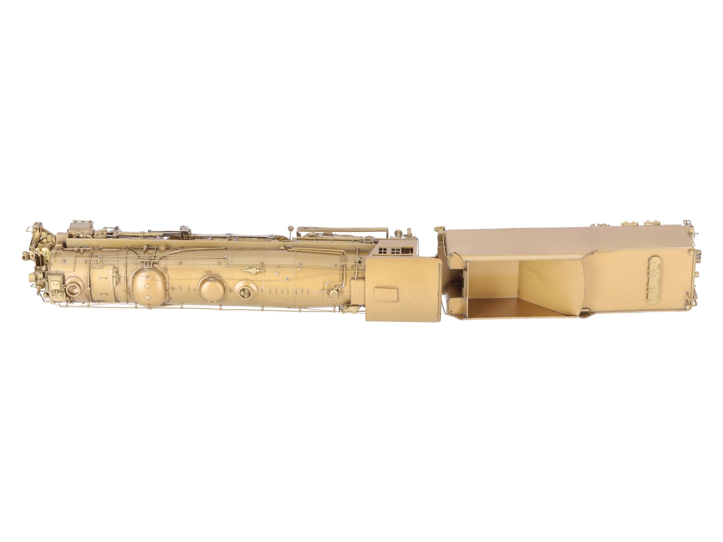 NJ Custom Brass ST-827H HO BRASS C&NW Class H 4-8-4 Steam Loco &Tender-Unpainted EX/Box