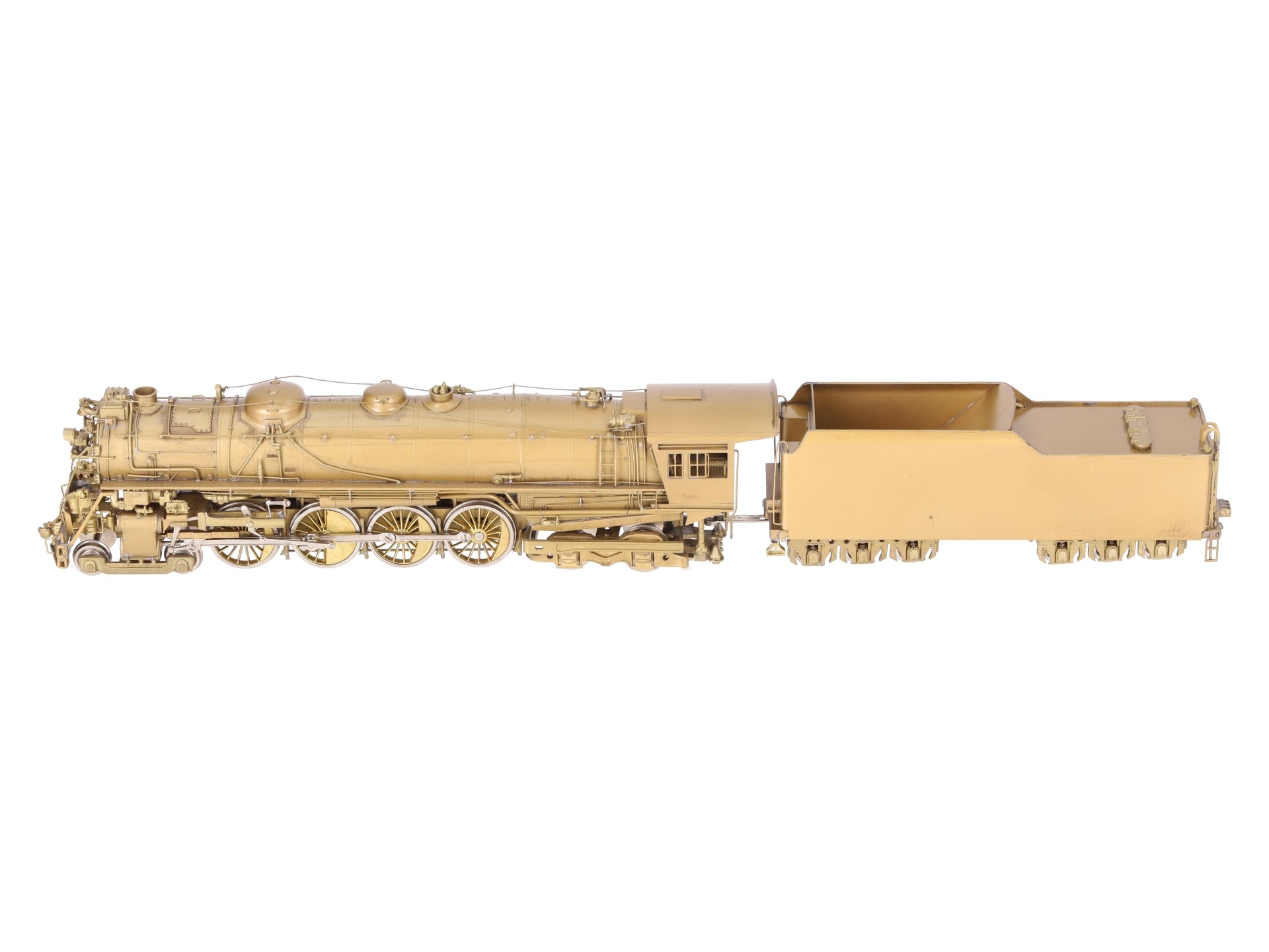 NJ Custom Brass ST-827H HO BRASS C&NW Class H 4-8-4 Steam Loco &Tender-Unpainted EX/Box