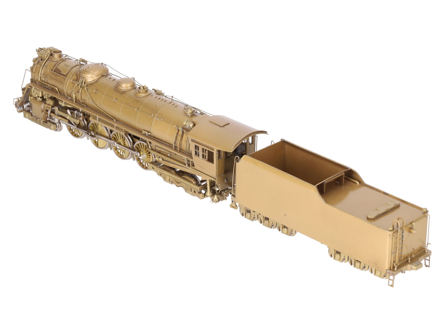 NJ Custom Brass ST-827H HO BRASS C&NW Class H 4-8-4 Steam Loco &Tender-Unpainted EX/Box
