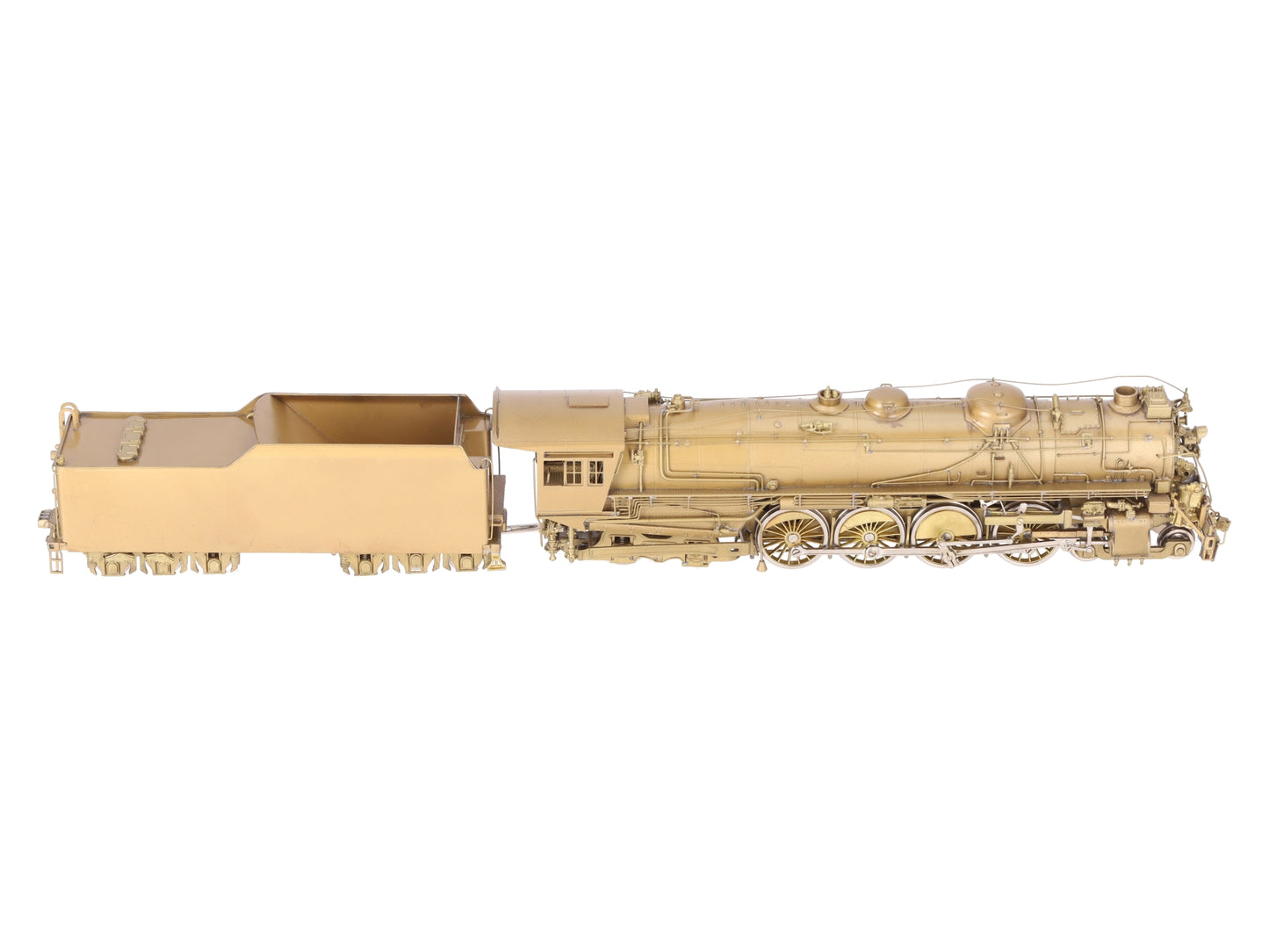 NJ Custom Brass ST-827H HO BRASS C&NW Class H 4-8-4 Steam Loco &Tender-Unpainted EX/Box