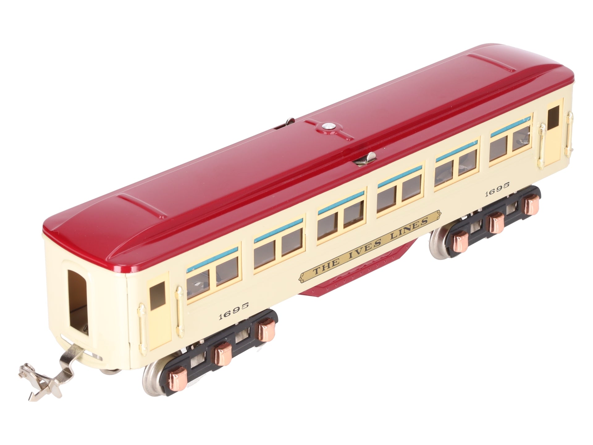 MTH 10-8046 O #1616 Beige/Maroon Passenger Car w/PS2 EX/Box