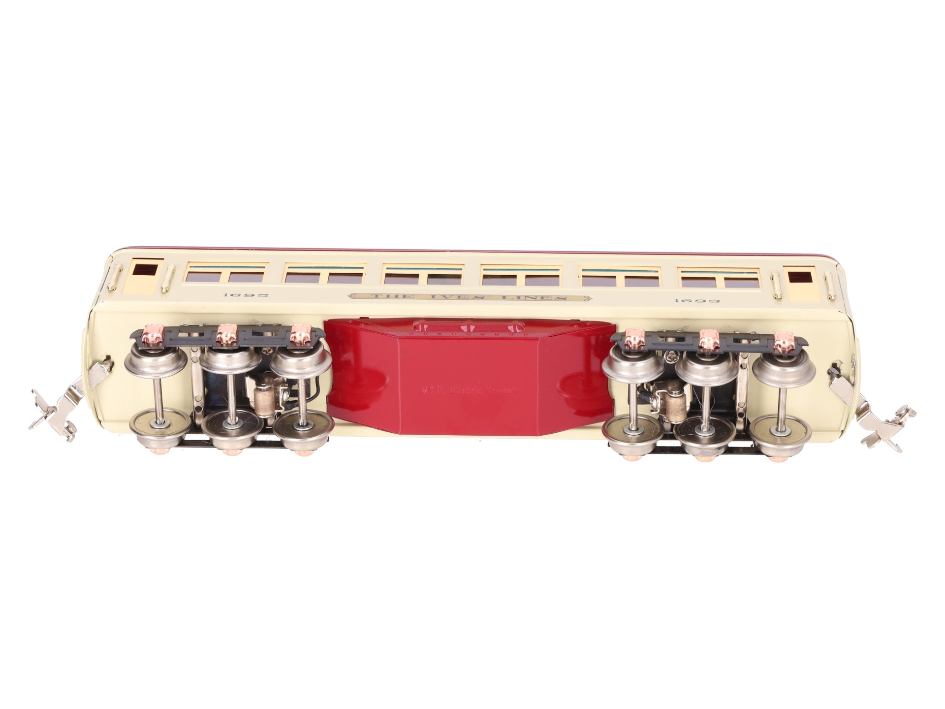 MTH 10-8046 O #1616 Beige/Maroon Passenger Car w/PS2 EX/Box