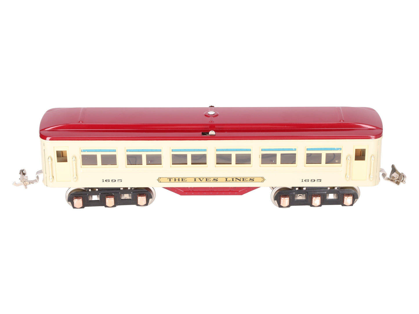 MTH 10-8046 O #1616 Beige/Maroon Passenger Car w/PS2 EX/Box