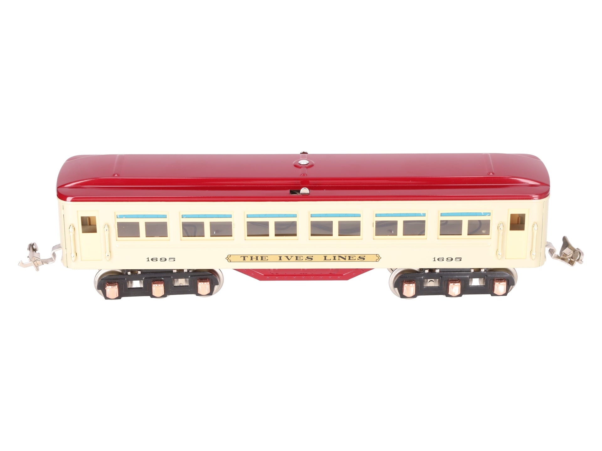MTH 10-8046 O #1616 Beige/Maroon Passenger Car w/PS2 EX/Box