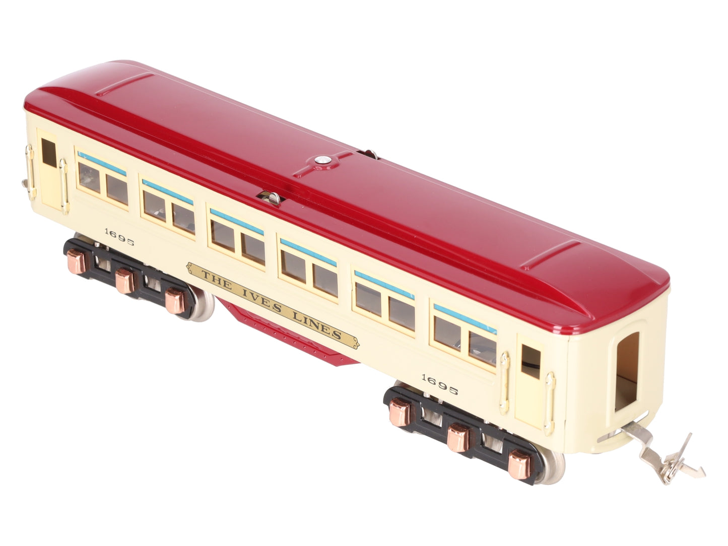 MTH 10-8046 O #1616 Beige/Maroon Passenger Car w/PS2 EX/Box