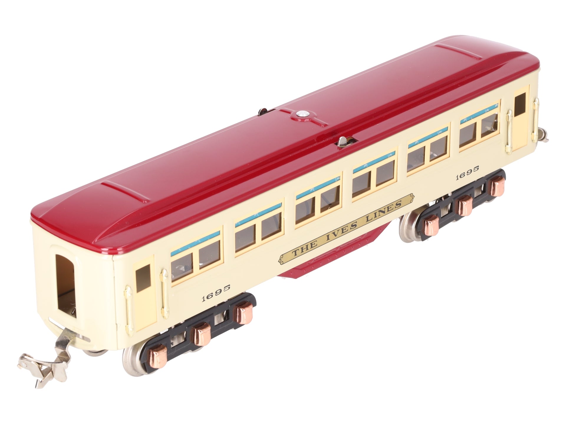 MTH 10-8046 O #1616 Beige/Maroon Passenger Car w/PS2 EX/Box