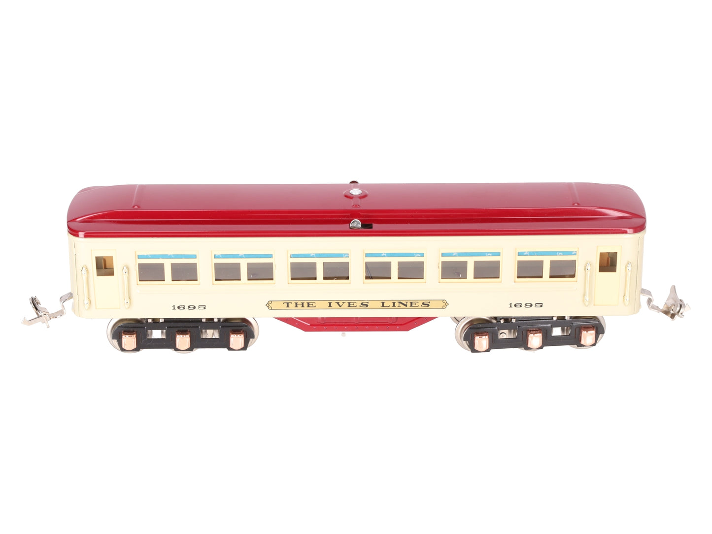 MTH 10-8046 O #1616 Beige/Maroon Passenger Car w/PS2 EX/Box