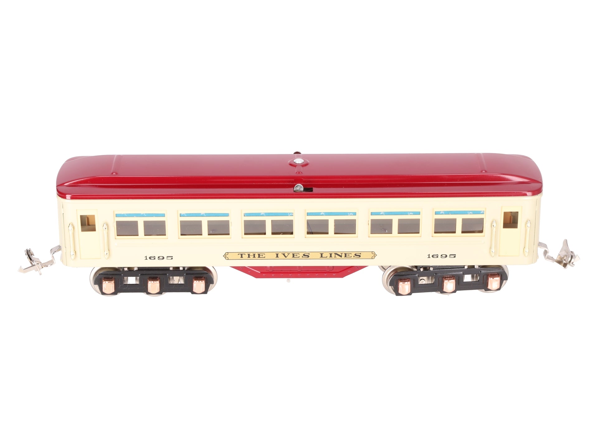 MTH 10-8046 O #1616 Beige/Maroon Passenger Car w/PS2 EX/Box