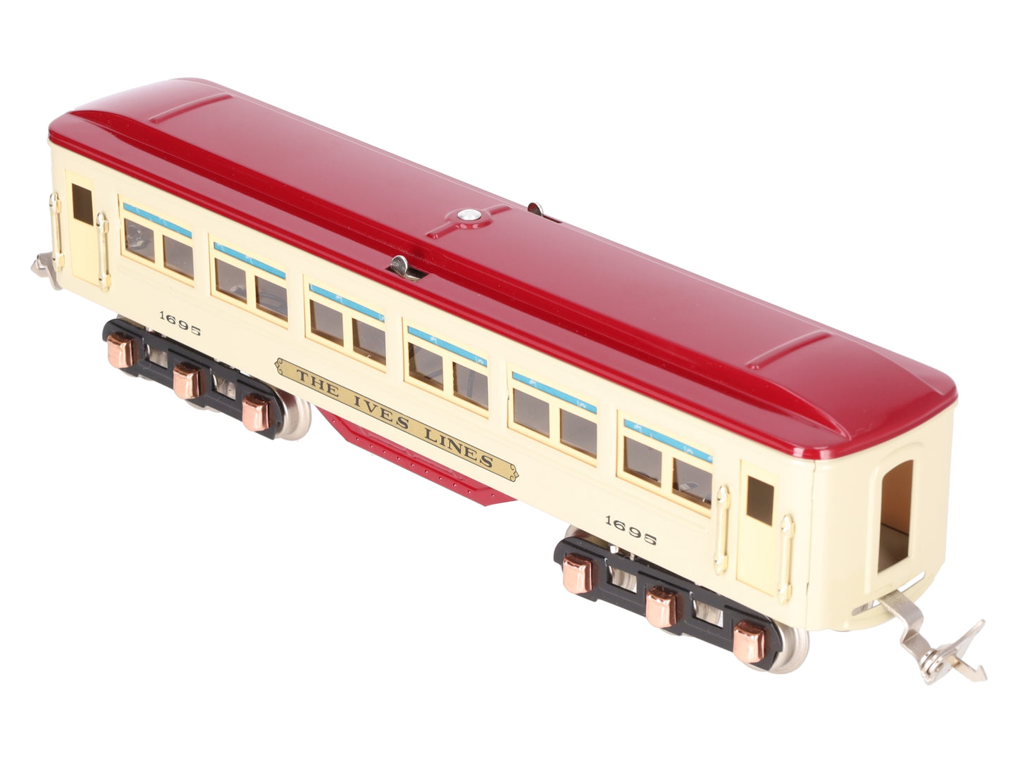 MTH 10-8046 O #1616 Beige/Maroon Passenger Car w/PS2 EX/Box