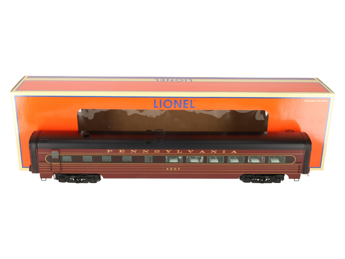 Lionel 6-25423 O Gauge Pennsylvania 18" Aluminium Stationsounds Diner Car #4507 LN/Box