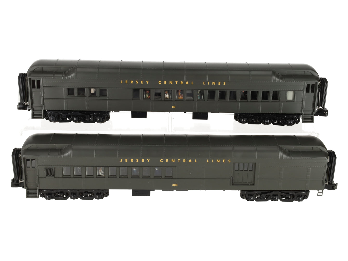 MTH 20-4197 O Jersey Central 70’ Madison Combine/Diner Car Set (Set of 2)