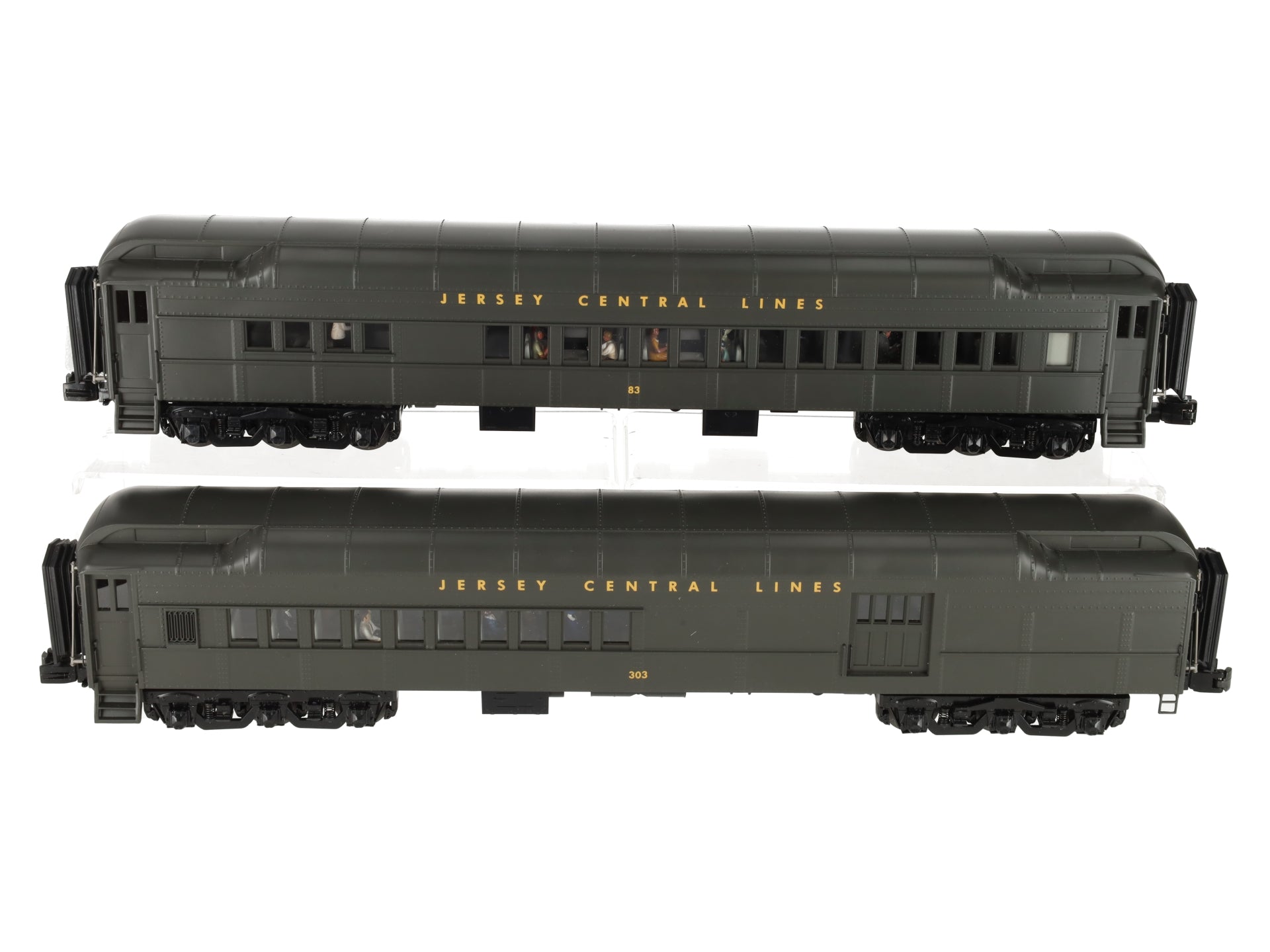 MTH 20-4197 O Jersey Central 70’ Madison Combine/Diner Car Set (Set of 2)