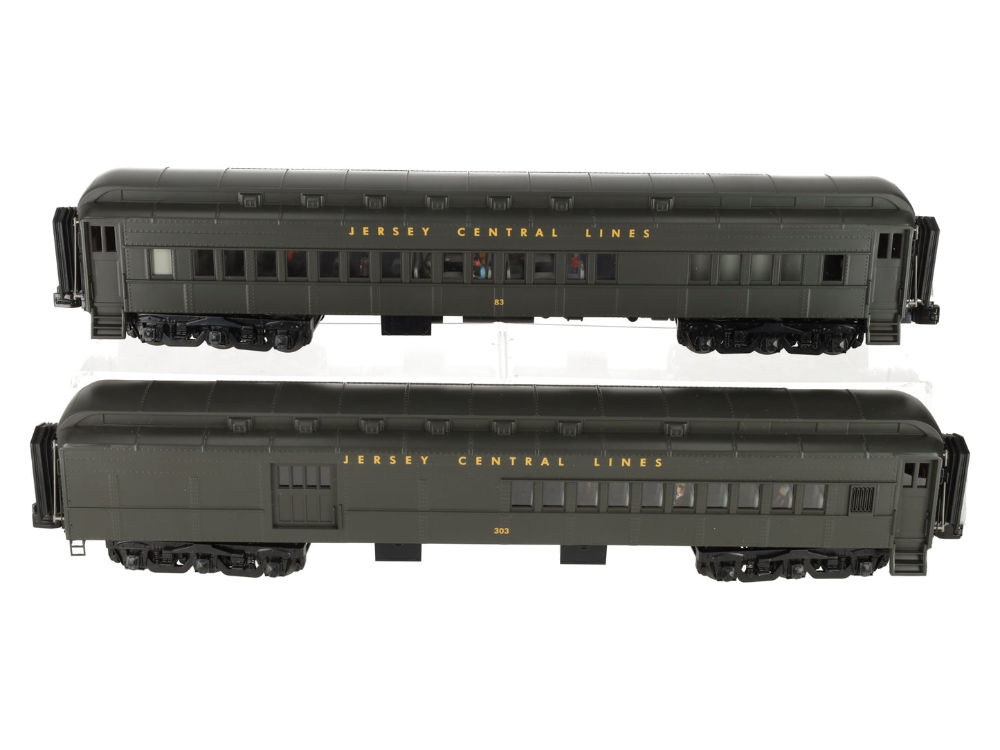 MTH 20-4197 O Jersey Central 70’ Madison Combine/Diner Car Set (Set of 2)