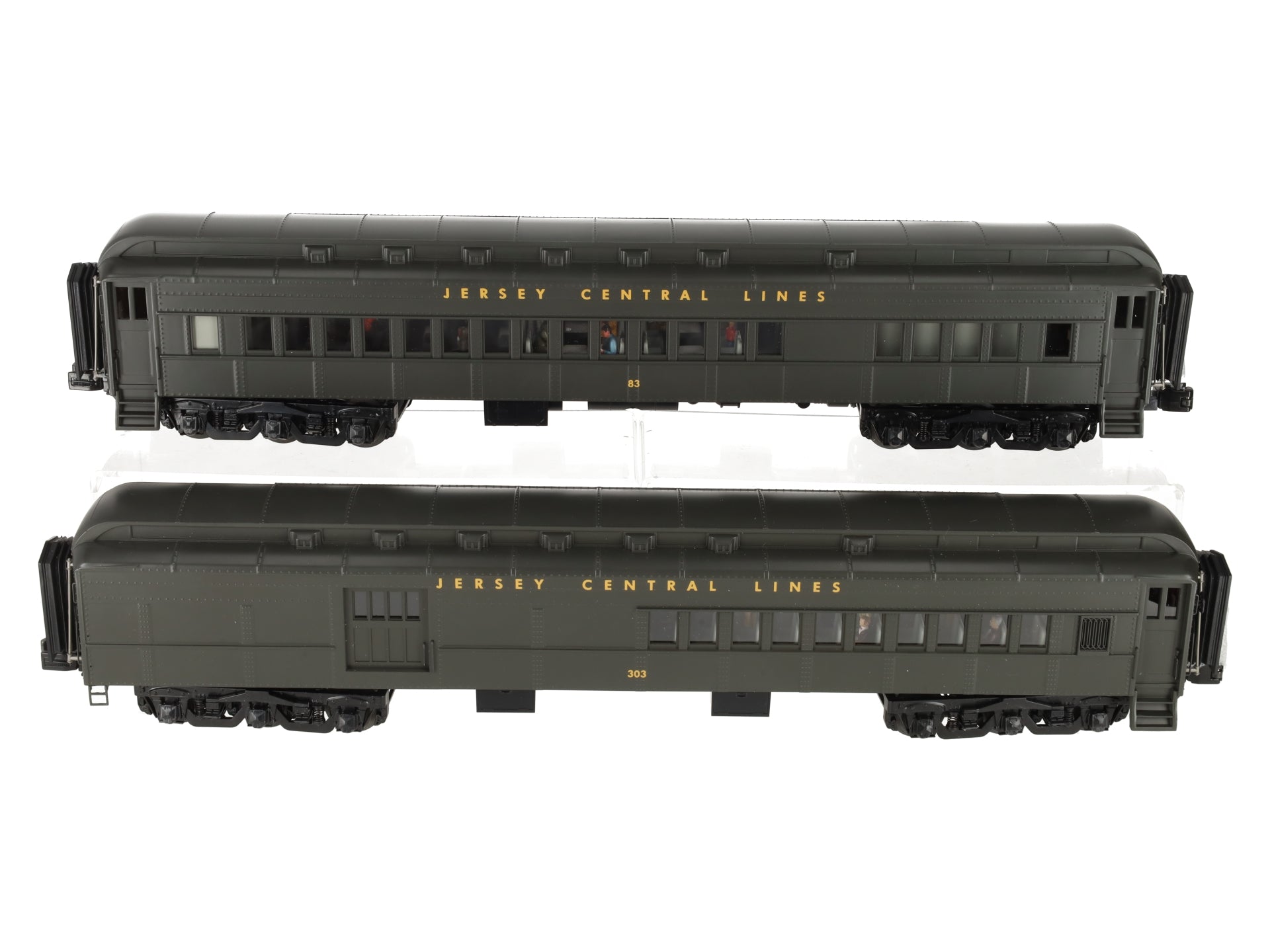 MTH 20-4197 O Jersey Central 70’ Madison Combine/Diner Car Set (Set of 2)