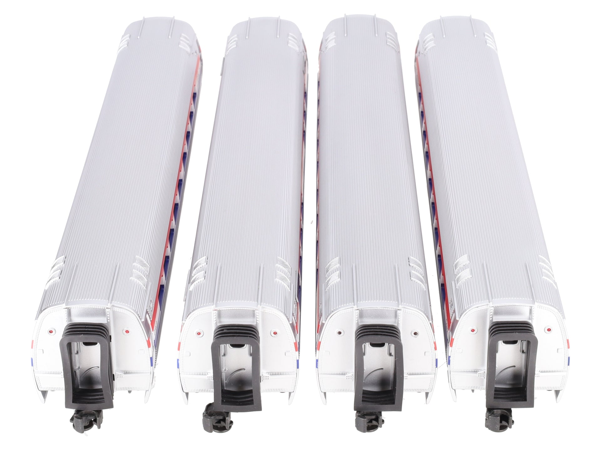 MTH 20-6555 O Amtrak 3-Stripe Amfleet Passenger Car Set (Set of 4) VG/Box