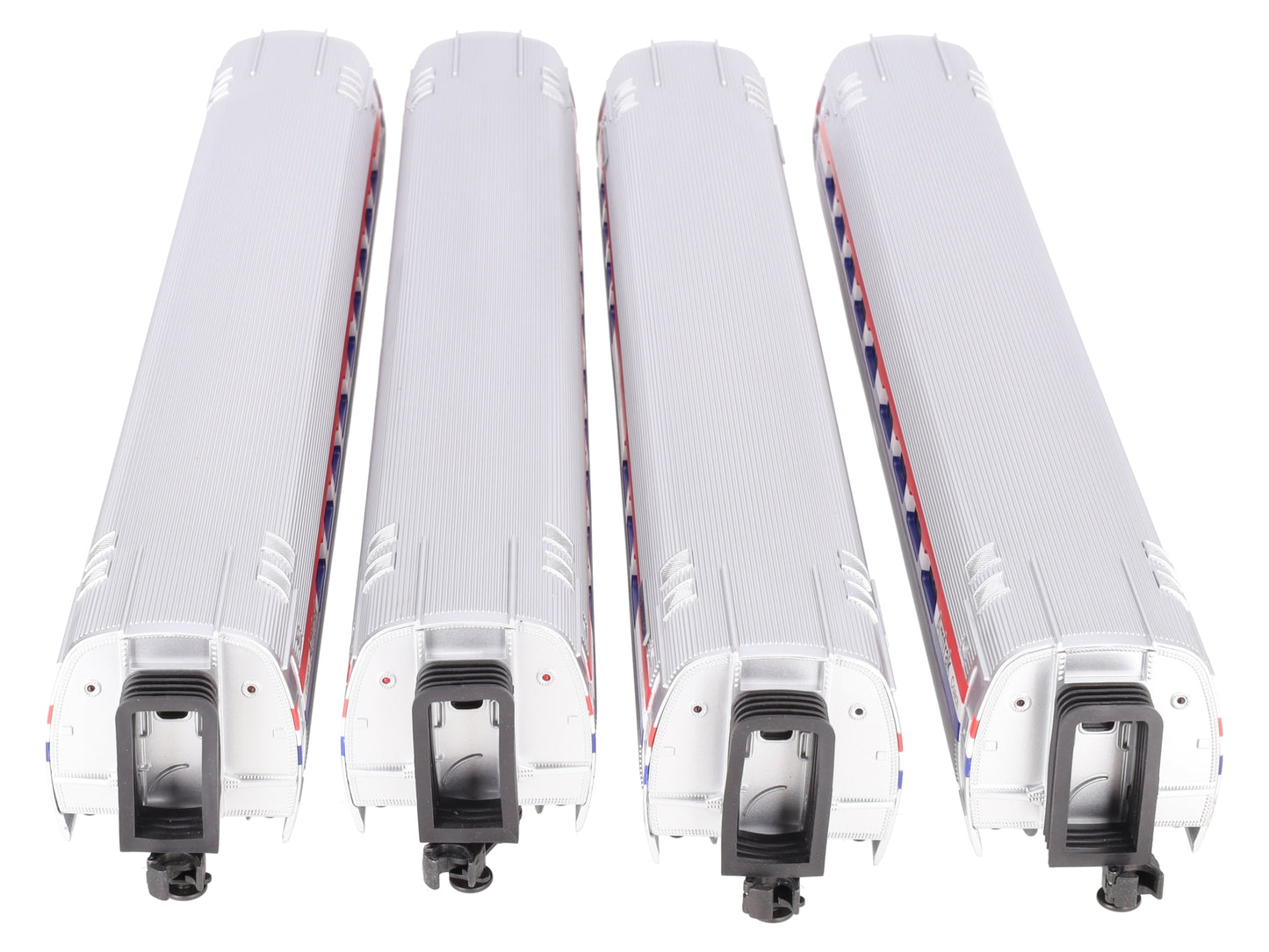MTH 20-6555 O Amtrak 3-Stripe Amfleet Passenger Car Set (Set of 4) VG/Box