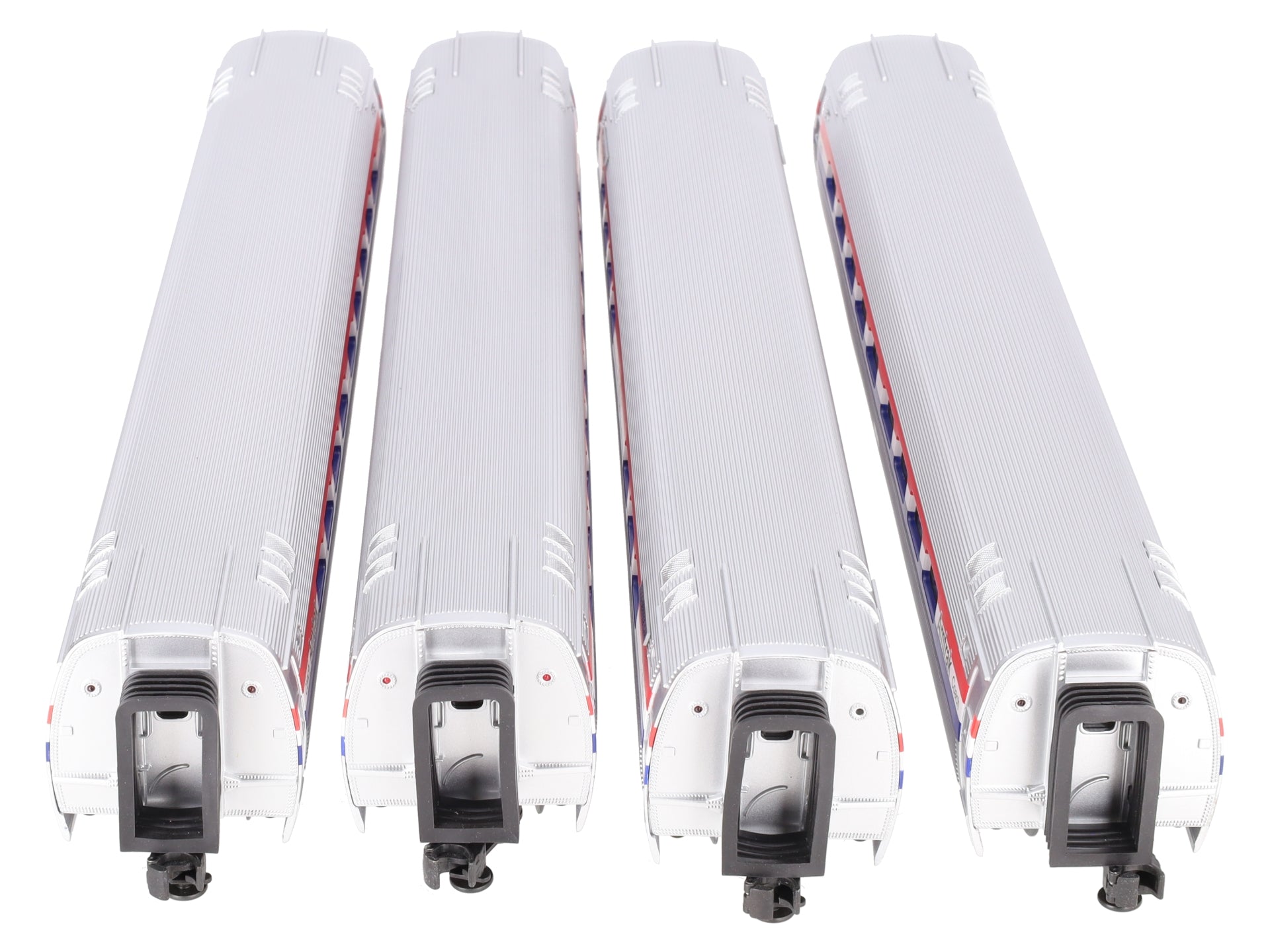 MTH 20-6555 O Amtrak 3-Stripe Amfleet Passenger Car Set (Set of 4) VG/Box