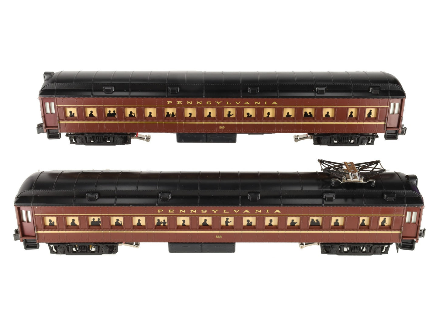 K-Line K-2702 Pennsylvania 17.5" Heavyweight Interurban Cars (Set of 2) EX/Box