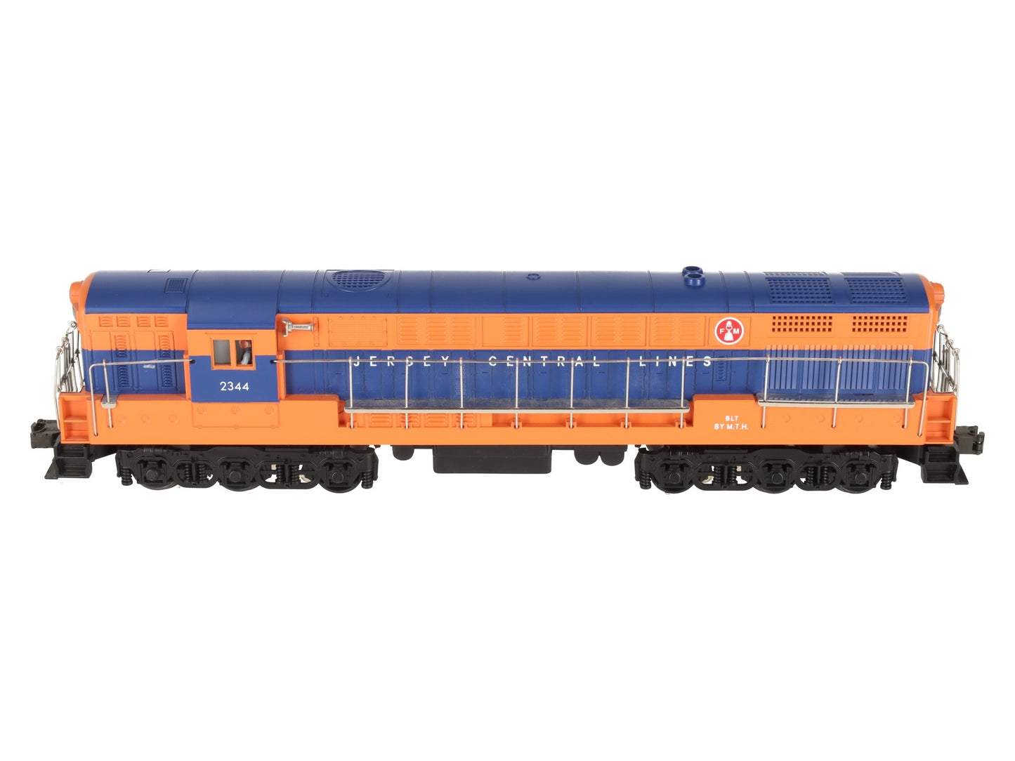 MTH 20-2201-1 Jersey Central FM Trainmaster Diesel Engine  #2344 w/PS1 EX/Box