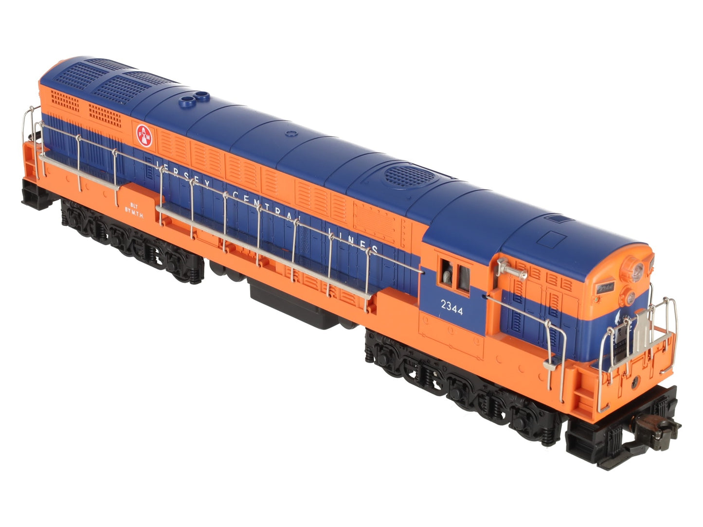 MTH 20-2201-1 Jersey Central FM Trainmaster Diesel Engine  #2344 w/PS1 EX/Box