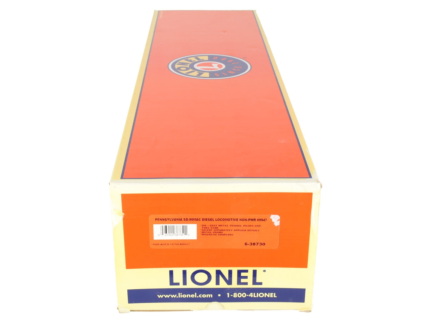 Lionel 6-38730 O Gauge PRR SD80MAC NON-PWR Diesel Locomotive #9947