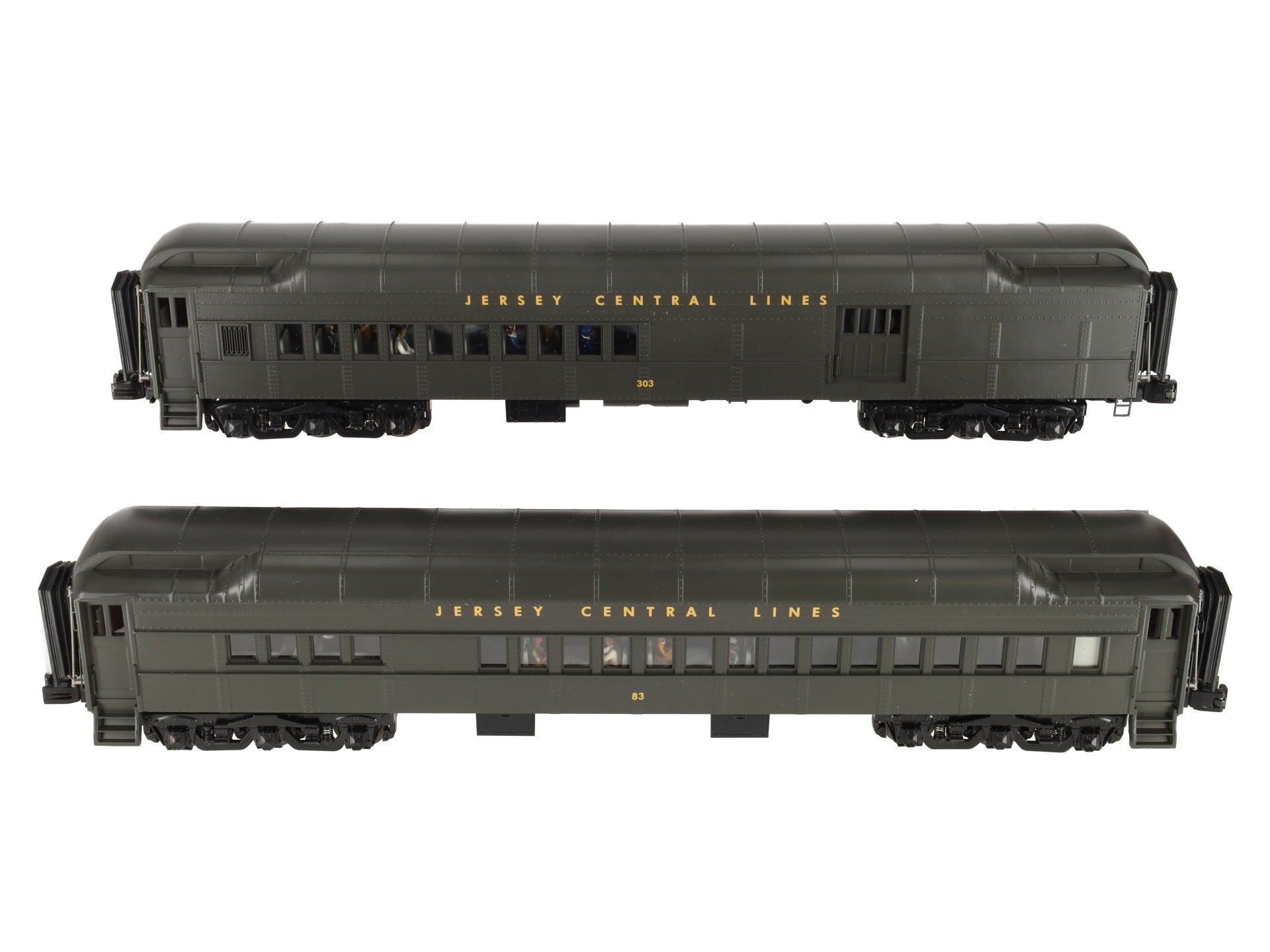 MTH 20-4197 O Jersey Central 70’ Madison Combine/Diner Car Set (Set of 2) LN/Box