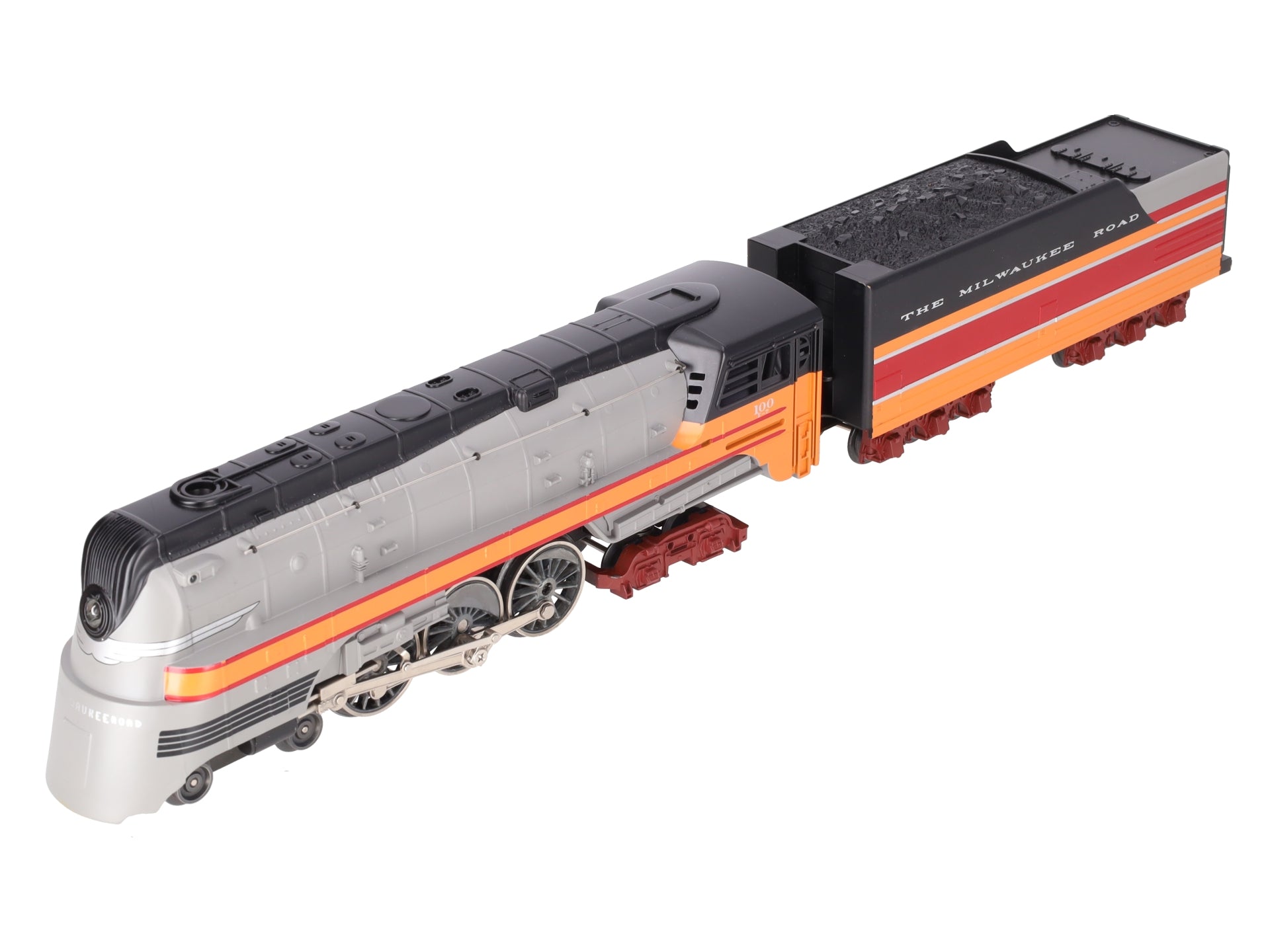 MTH 30-1127-1 O Gauge MILW 4-6-4 Hiawatha Steam Loco & Tender w/PS1 #100 EX/Box