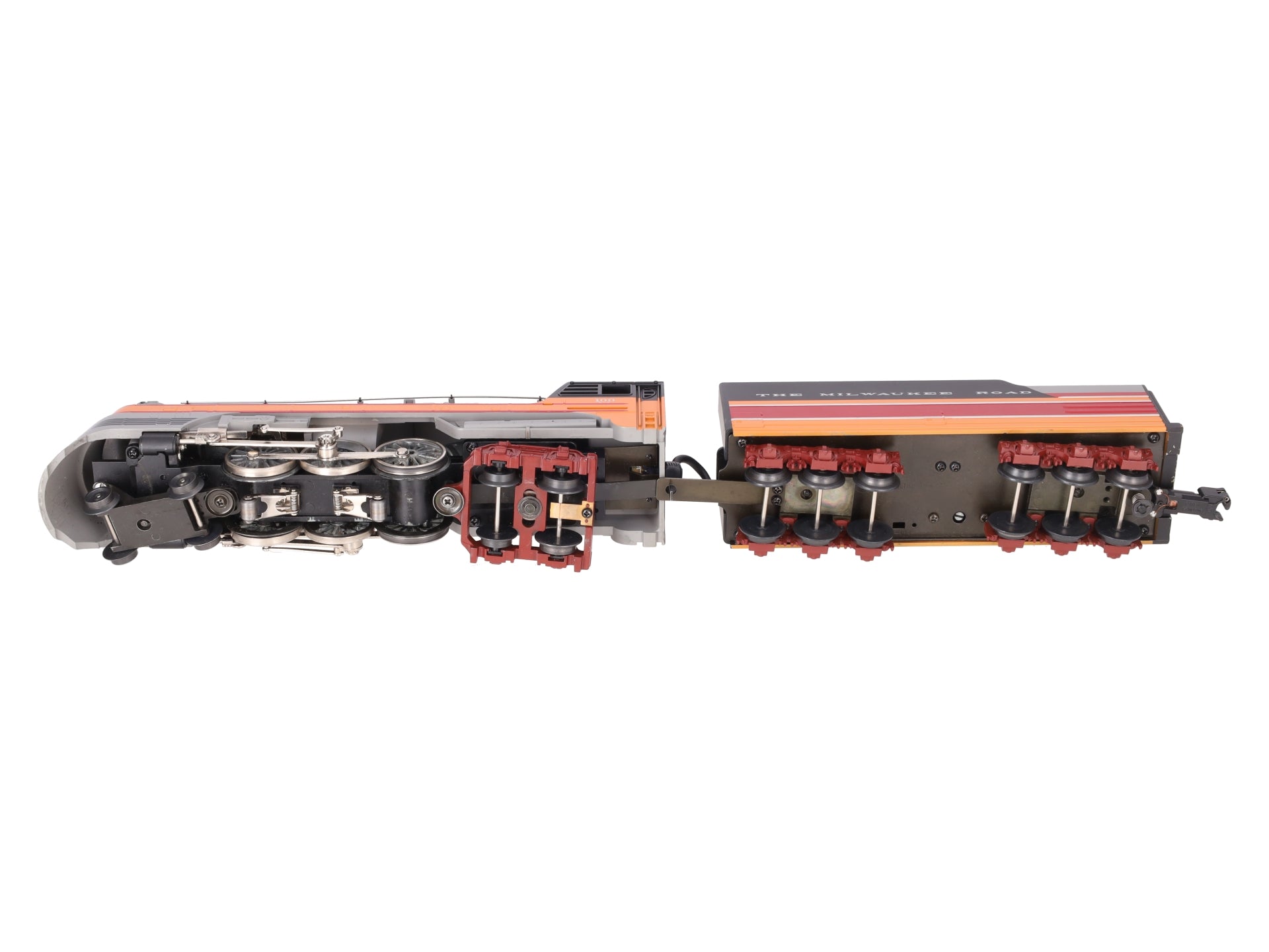 MTH 30-1127-1 O Gauge MILW 4-6-4 Hiawatha Steam Loco & Tender w/PS1 #100 EX/Box
