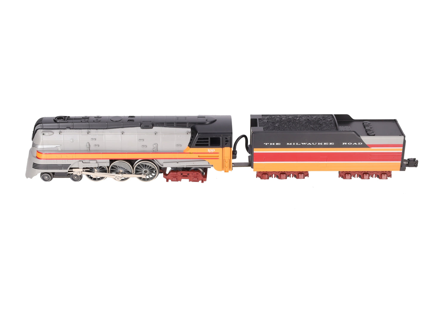 MTH 30-1127-1 O Gauge MILW 4-6-4 Hiawatha Steam Loco & Tender w/PS1 #100 EX/Box
