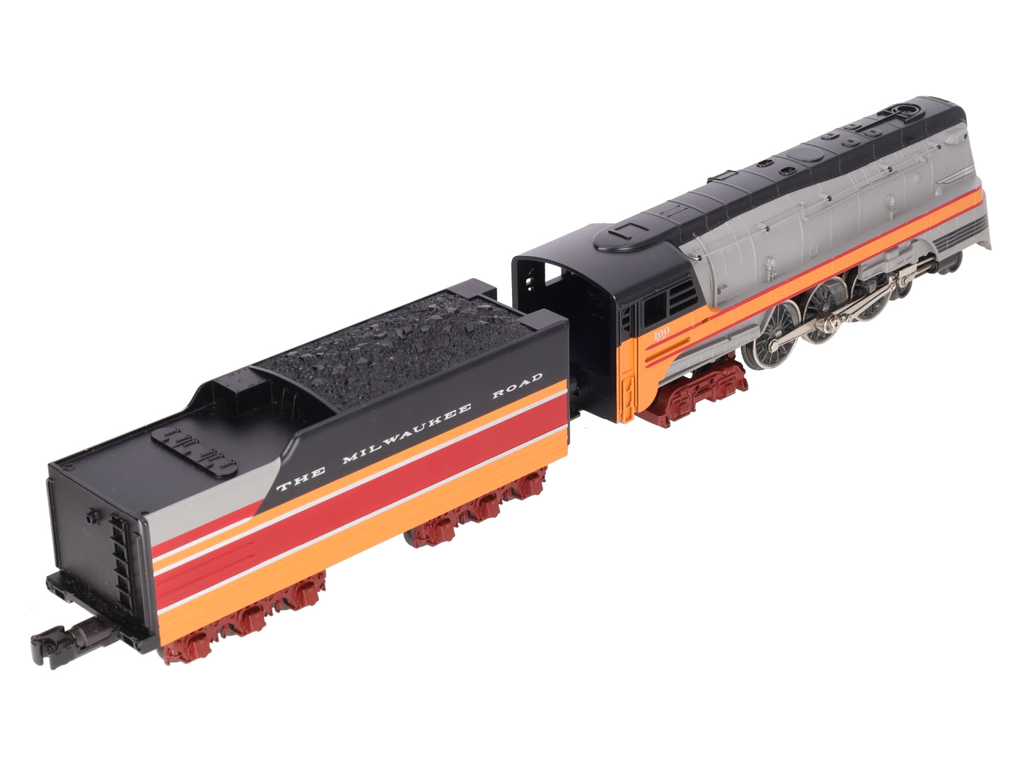 MTH 30-1127-1 O Gauge MILW 4-6-4 Hiawatha Steam Loco & Tender w/PS1 #100 EX/Box