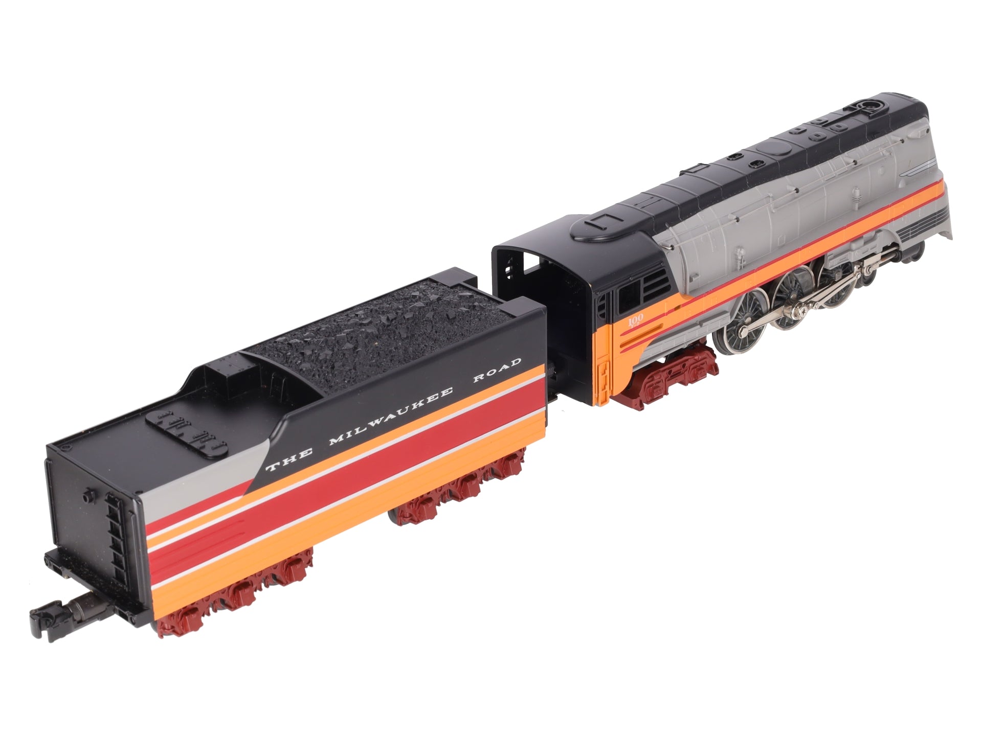 MTH 30-1127-1 O Gauge MILW 4-6-4 Hiawatha Steam Loco & Tender w/PS1 #100 EX/Box
