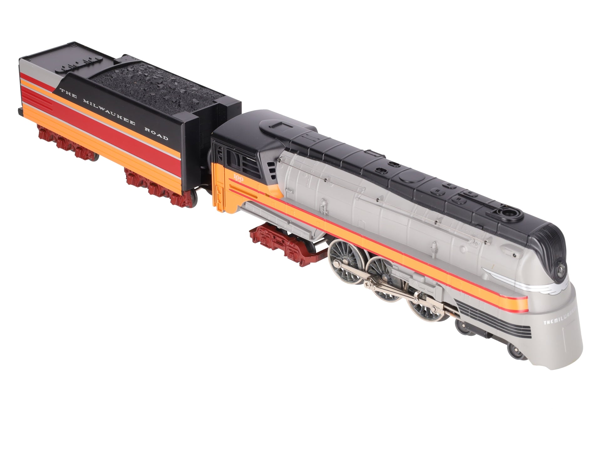 MTH 30-1127-1 O Gauge MILW 4-6-4 Hiawatha Steam Loco & Tender w/PS1 #100 EX/Box