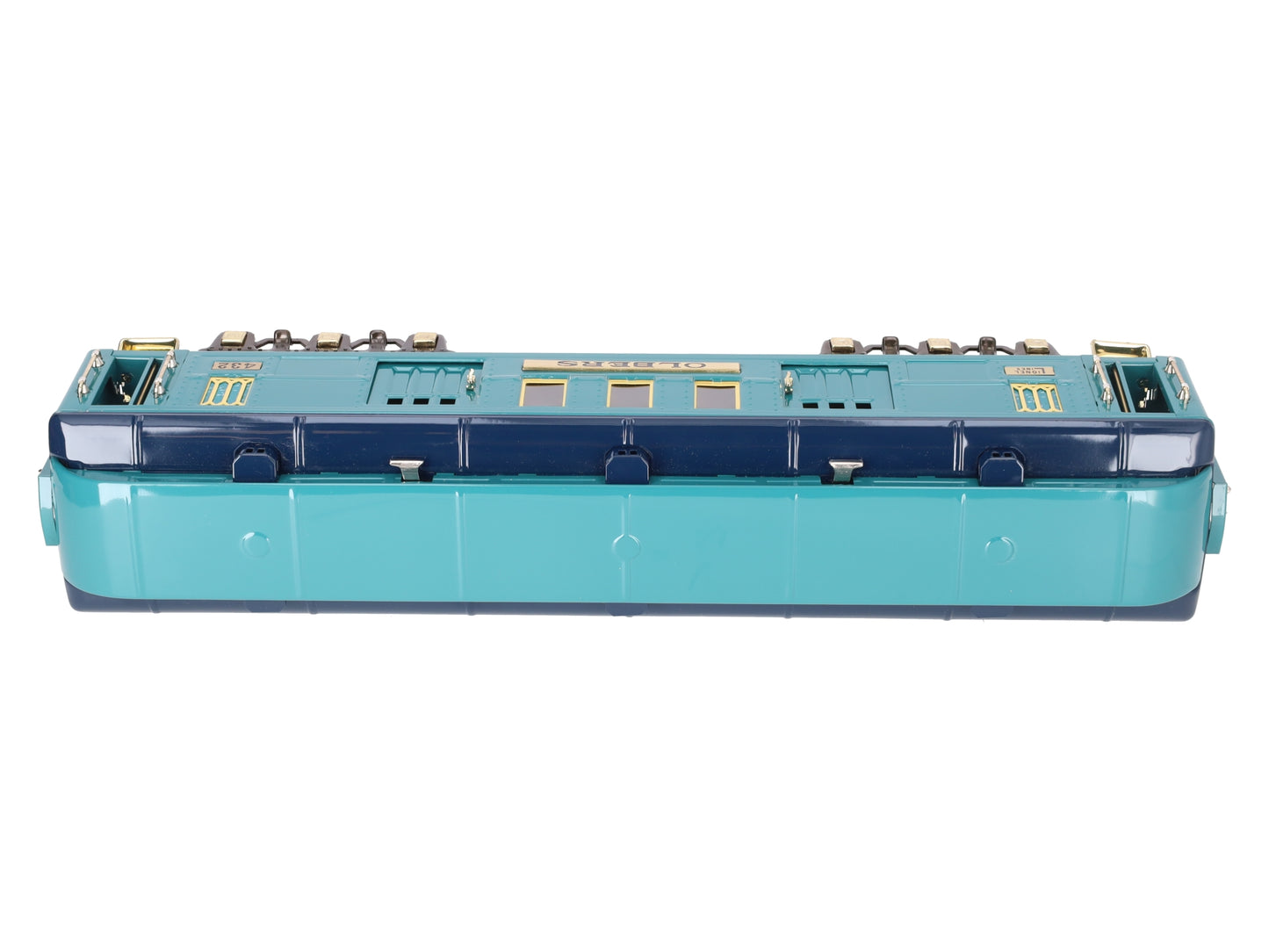 MTH 11-40021 STD Gauge Blue Comet BRASS Trim "Olbers" Two Tone Coach Car #432 EX