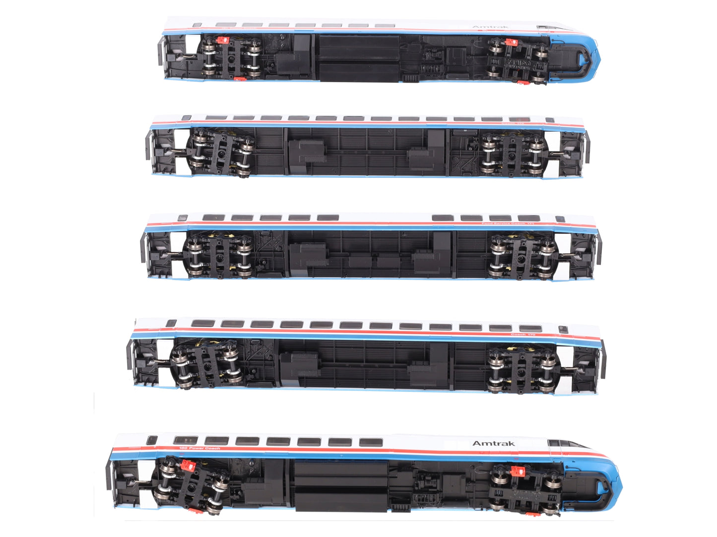 Rapido Trains 25501 HO Scale ROHR Amtrak Turbotrain 5 Car Set LN/Box