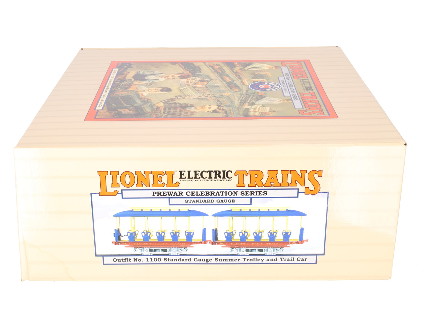 Lionel 6-13113 Standard Gauge Summer Trolley & Trail Car #101 LN/Box
