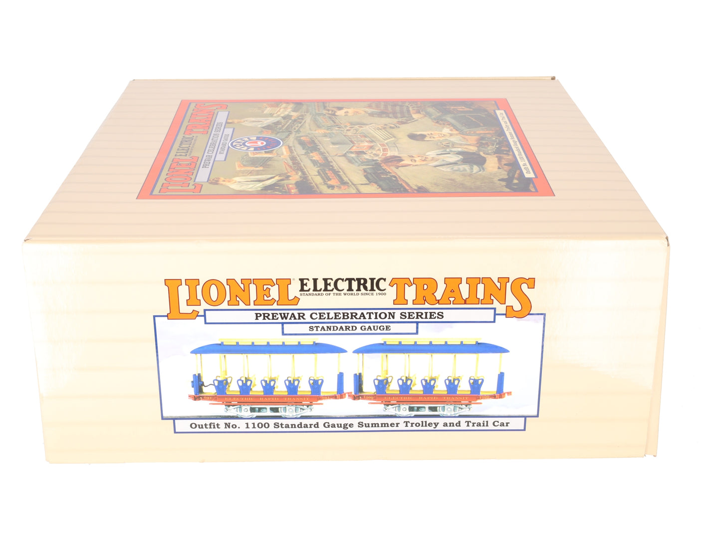 Lionel 6-13113 Standard Gauge Summer Trolley & Trail Car #101 LN/Box