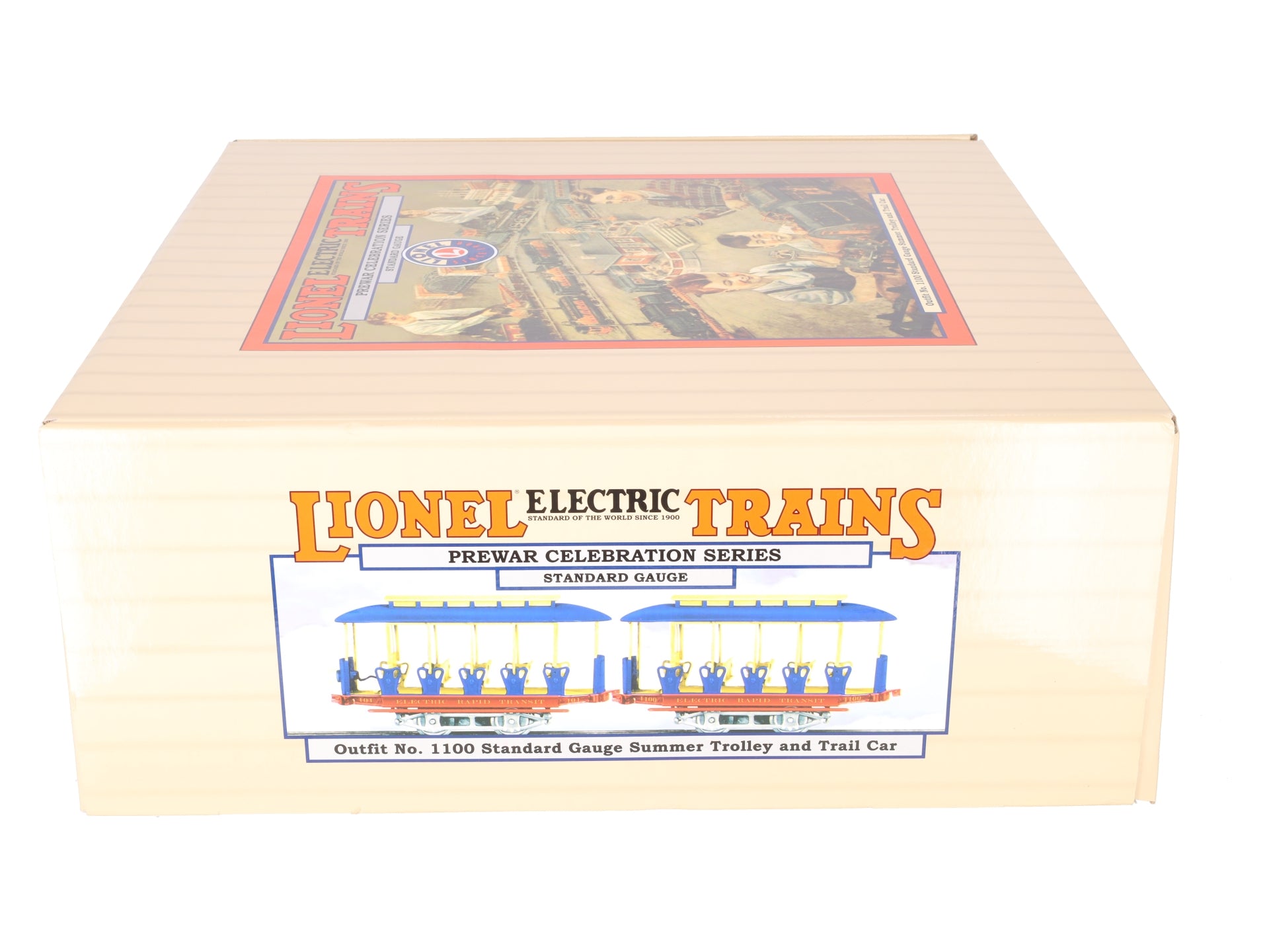 Lionel 6-13113 Standard Gauge Summer Trolley & Trail Car #101 LN/Box