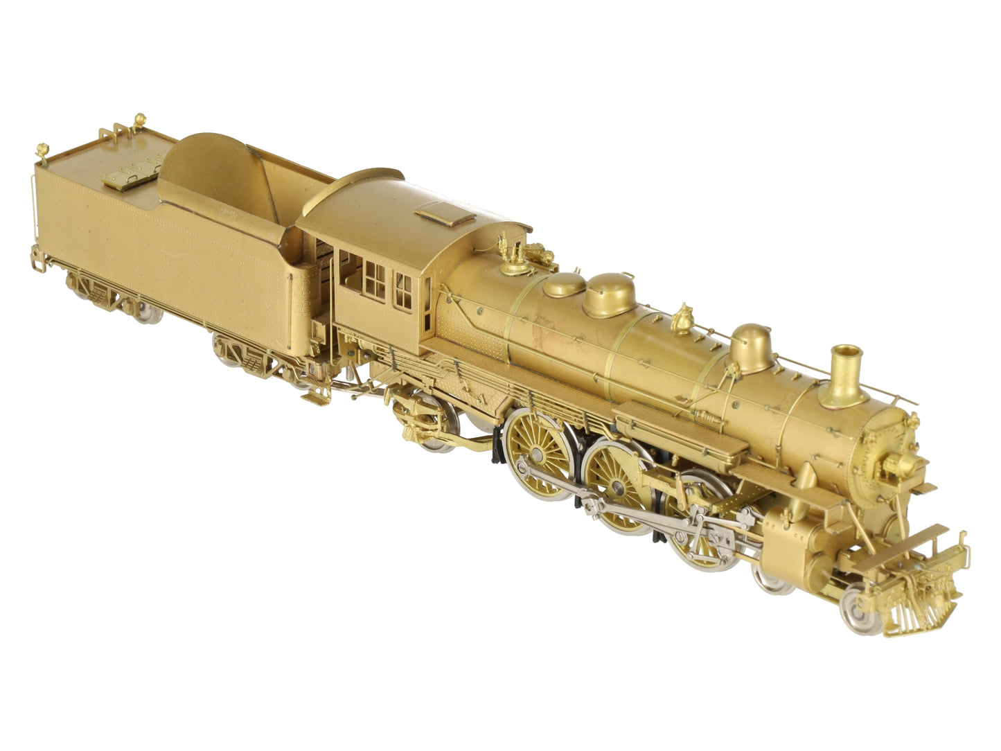 Sunset Models/TAE HWA HO BRASS 4-6-2 Steam Locomotive w/ Tender- Unpainted EX