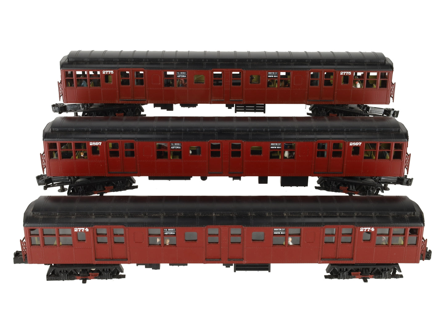 MTH 20-2675-1 O BMT 2500 Series 3-Car Subway Set with Proto-Sound 2.0 (Set of 3) EX