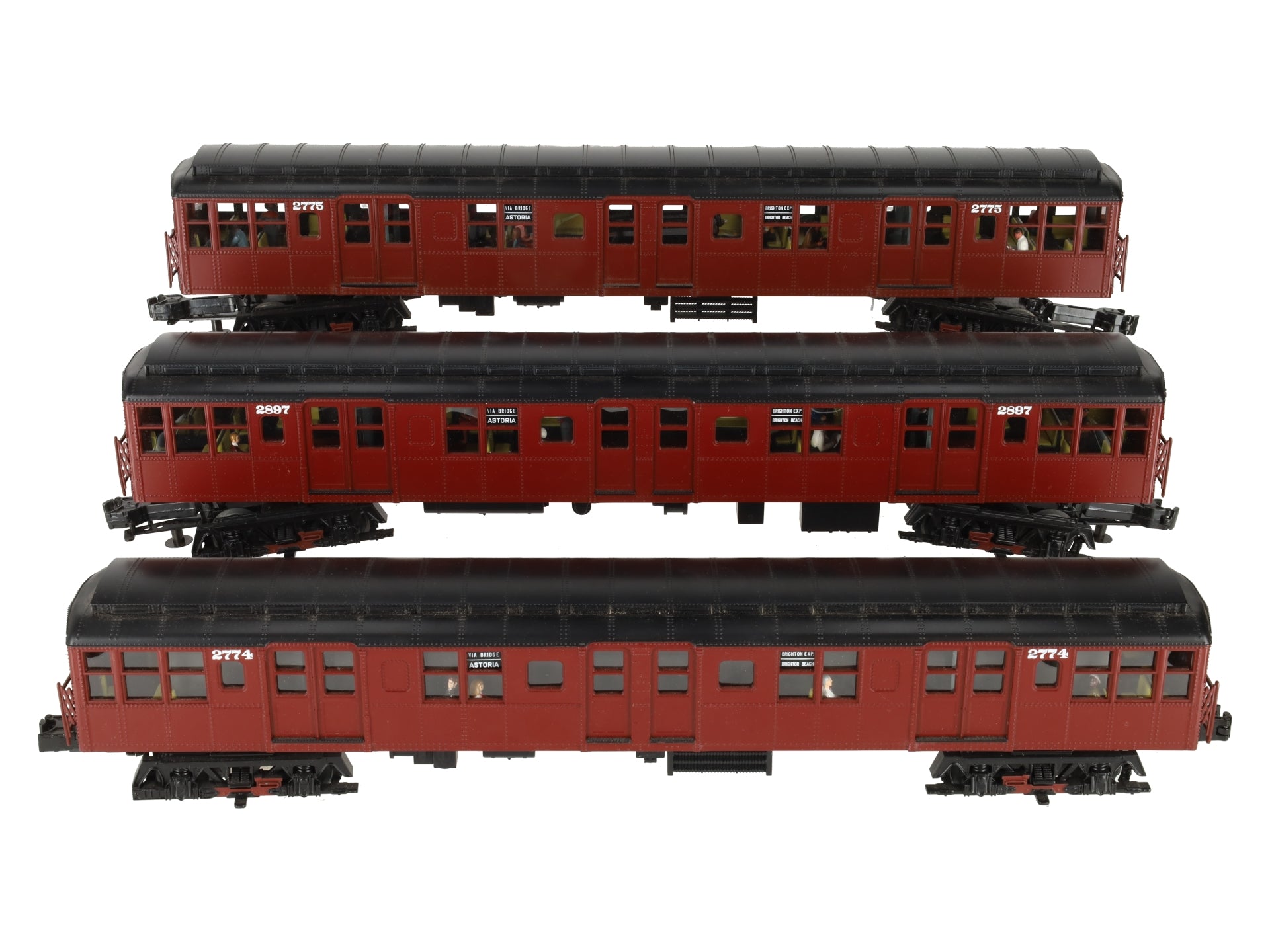 MTH 20-2675-1 O BMT 2500 Series 3-Car Subway Set with Proto-Sound 2.0 (Set of 3) EX