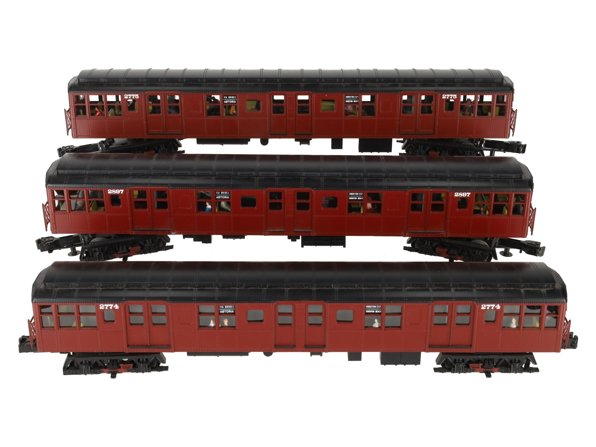 MTH 20-2675-1 O BMT 2500 Series 3-Car Subway Set with Proto-Sound 2.0 (Set of 3) EX