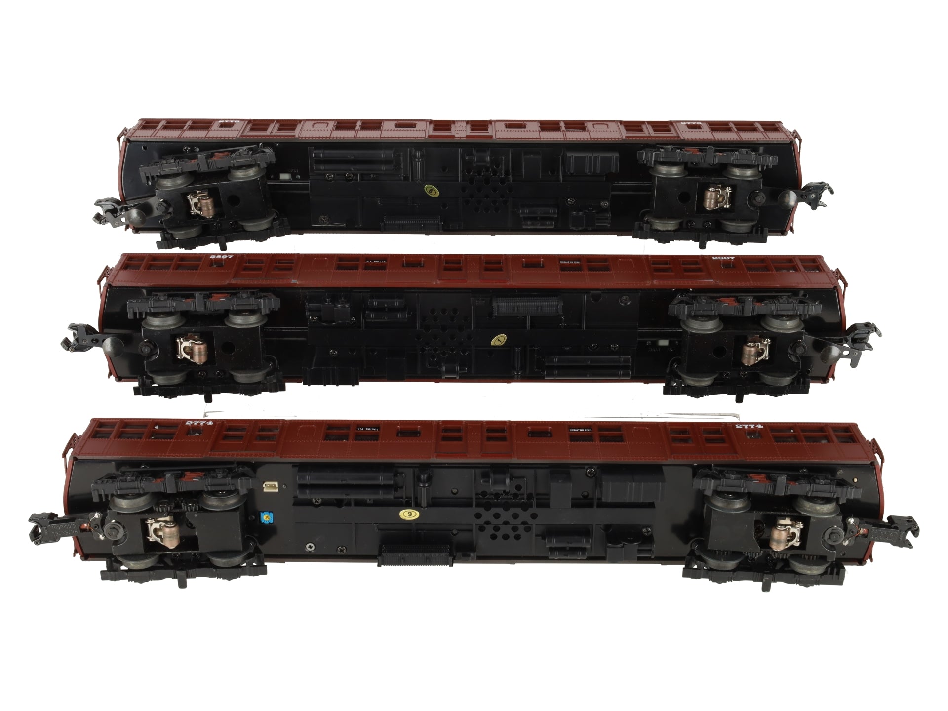 MTH 20-2675-1 O BMT 2500 Series 3-Car Subway Set with Proto-Sound 2.0 (Set of 3) EX