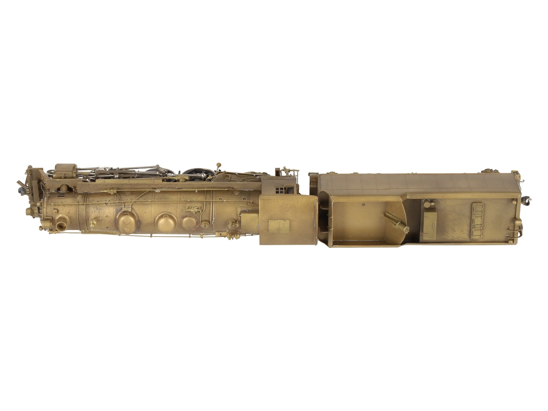 PFM United Models HO BRASS C&NW E-2 4-6-2 Steam Locomotive & Tender-Unpainted EX/Box