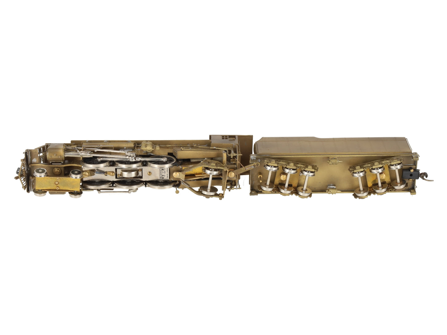 PFM United Models HO BRASS C&NW E-2 4-6-2 Steam Locomotive & Tender-Unpainted EX/Box