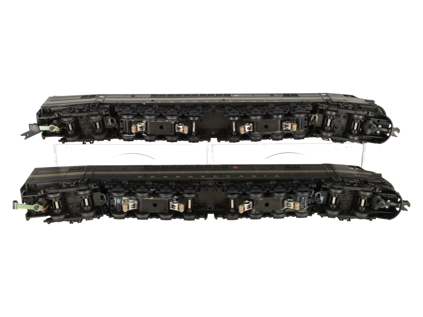 MTH 20-2200-1 O Gauge PRR Centipede AA Diesel Engine Set w/PS1 #5823 EX