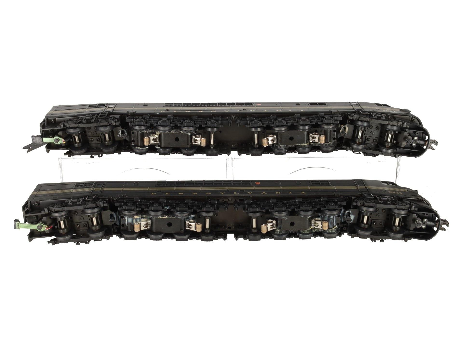 MTH 20-2200-1 O Gauge PRR Centipede AA Diesel Engine Set w/PS1 #5823 EX