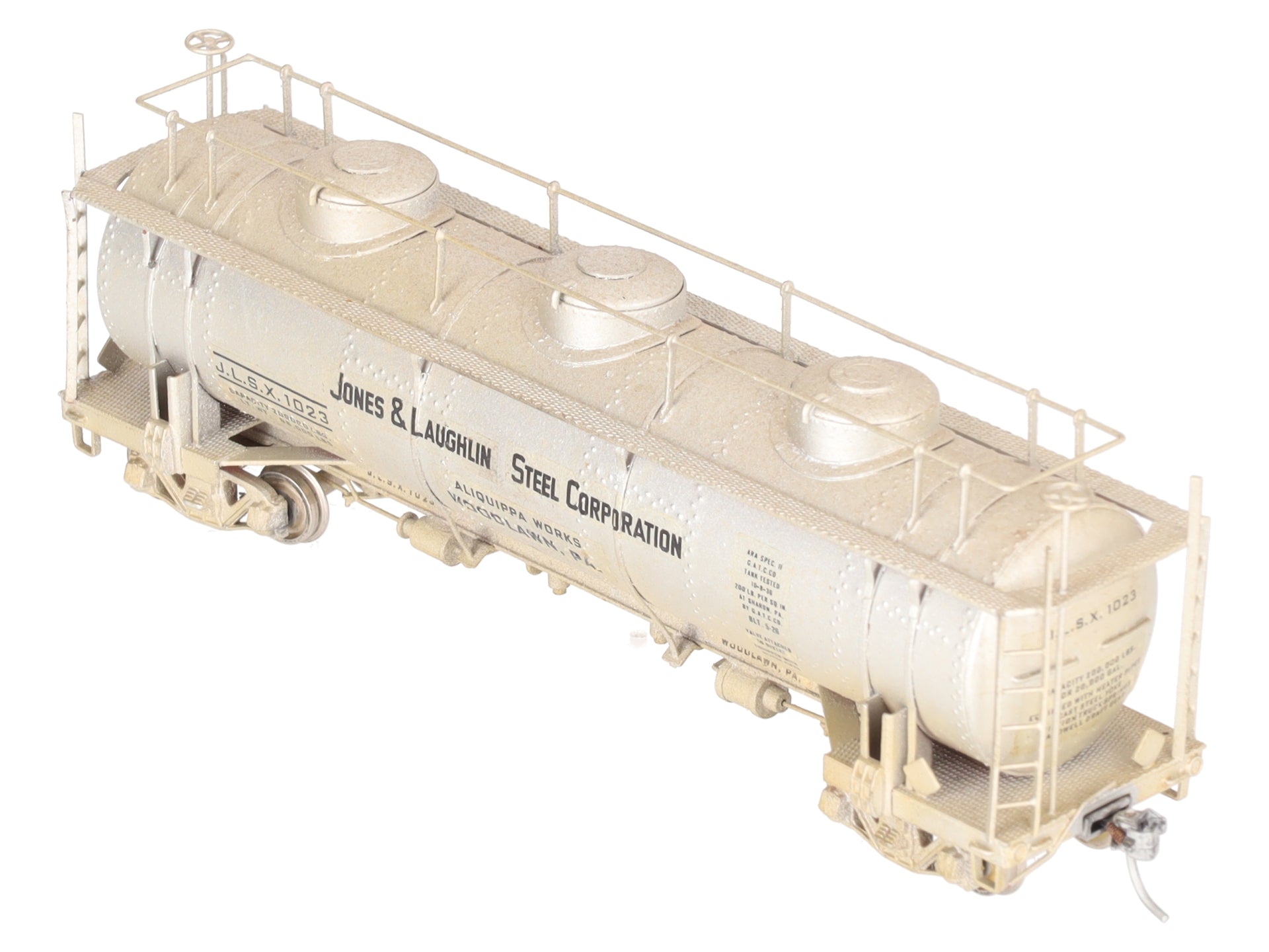 NWSL HO BRASS Jones & Laughlin 20,000 Gallon Tank Car - Painted/Box