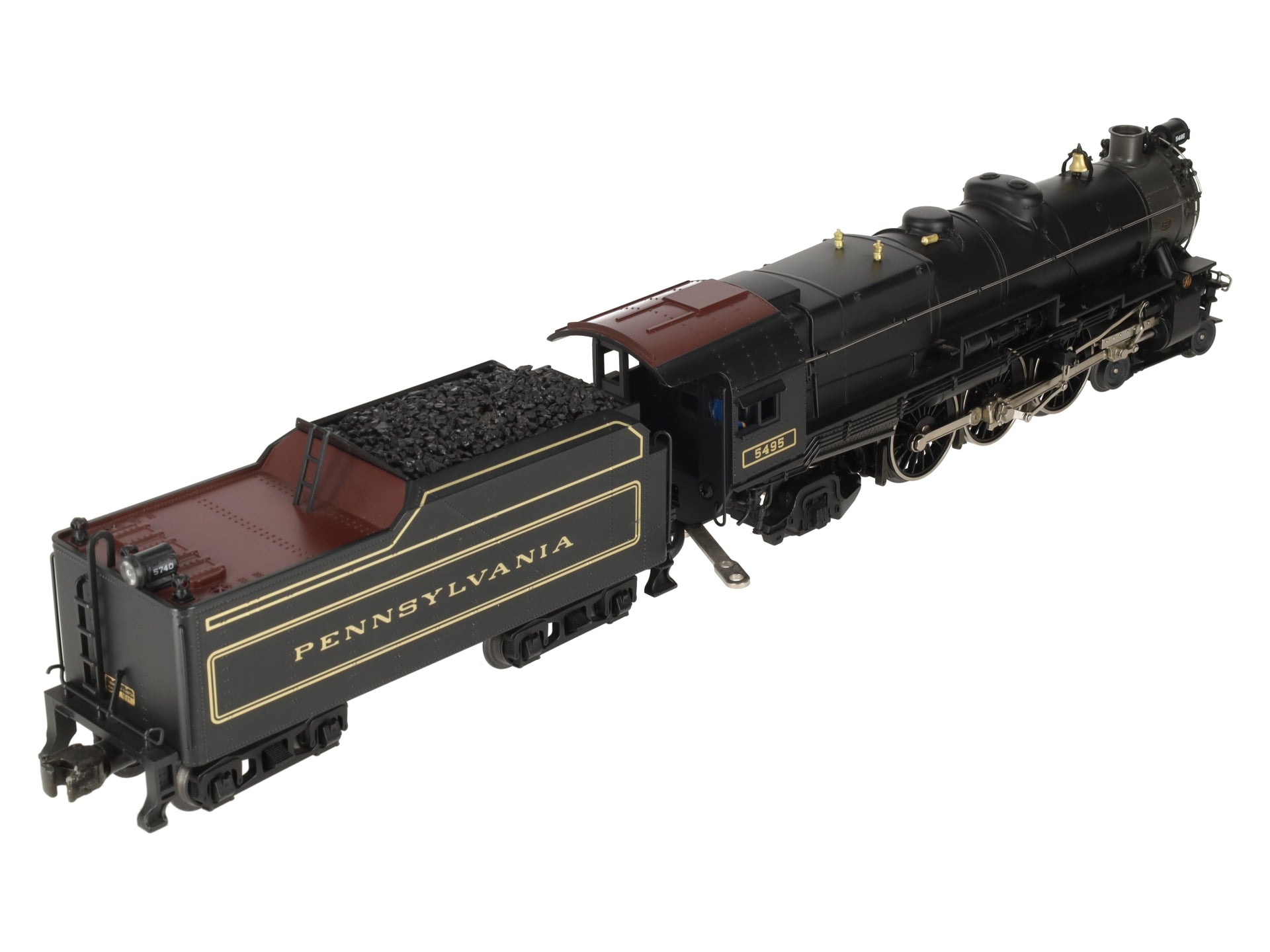 MTH 20-3019 O Gauge 3-Rail PRR Stean Locomotive w/PS1 #5495 EX/Box