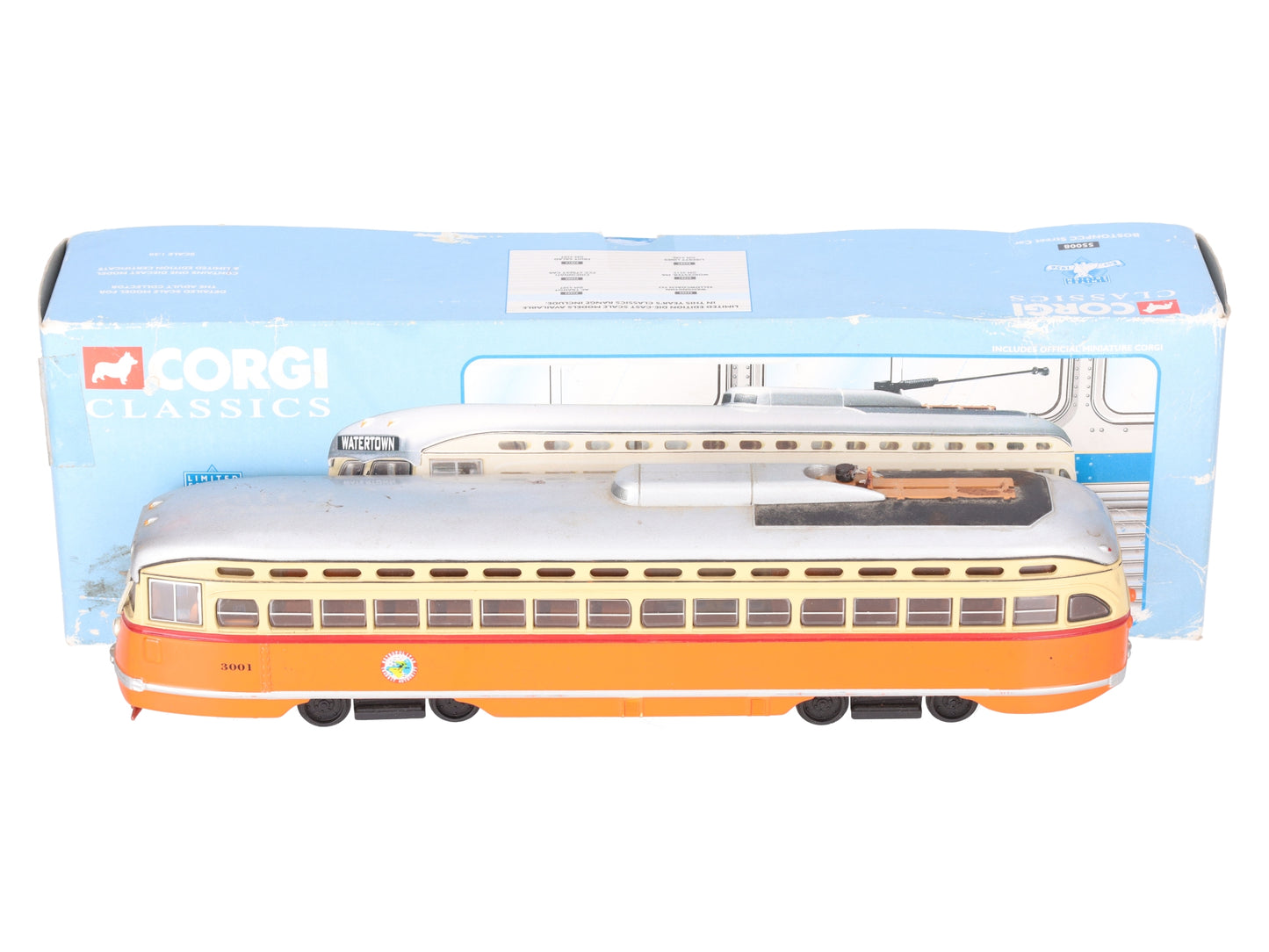 Corgi 55008 1:50 Boston PCC Street Car #3001 VG/Box