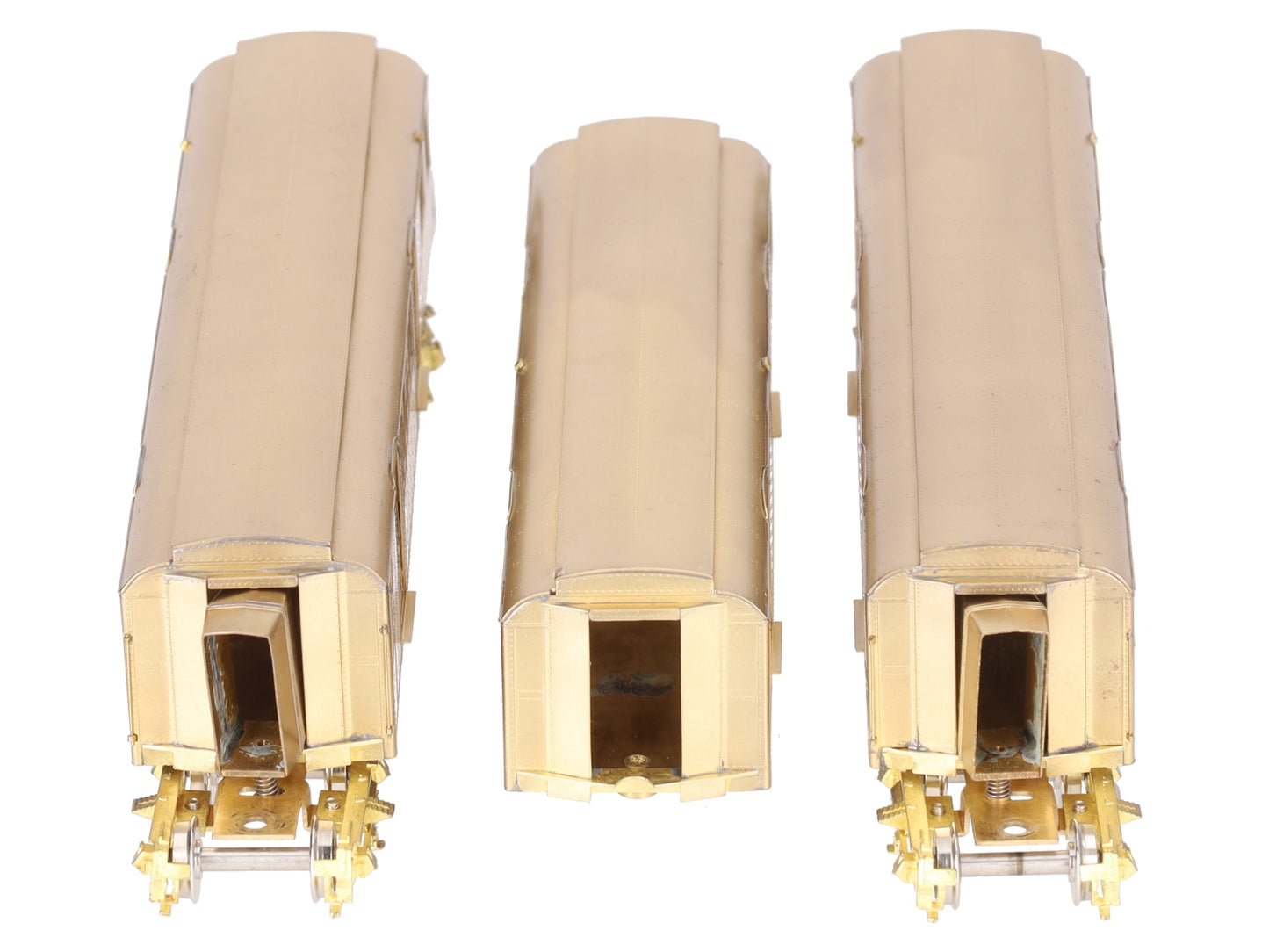 MTS Imports HO BRASS Unpainted BMT D-Type Articulated Subway Car Set #6001A/B/C EX/Box